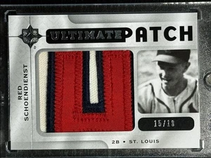 2009 Upper Deck Ultimate Collection Patch Red Schoendienst 15/18 St. Louis - Picture 1 of 2
