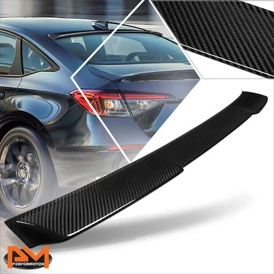 Alerón de techo trasero de fibra de carbono real para Honda Civic Sedán 22-24 Foto 1 de 4