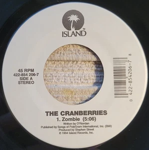 Cranberries "Zombie / Ode To My Family" strong VG+ - Picture 1 of 3