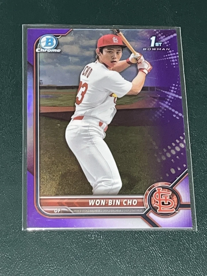 2022 Bowman Chrome Won-Bin Cho PURPLE /250 - Image 1 of 1