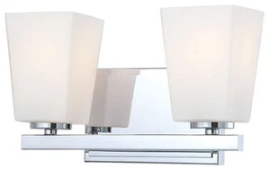 Minka Lavery 6542-77 City Square - 2 Light Bath Bar in Transitional Style - 7 - Picture 1 of 4