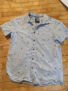The North Face Kurzarm Button Down Camp Fire Design Herren Größe Large - Bild 1 von 5