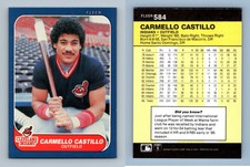 Carmello Castillo - Indians #584 Fleer 1986 Baseball Trading Card