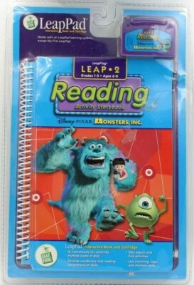 New LeapFrog Leap Pad 2 Reading Disney Pixar Monsters Inc Grade 1-3 Ages 6-8 - Image 1 of 2