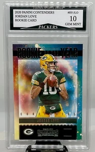 2020 Panini Contenders Jordan Love Packers Rookie Of The Year Card Gem Mint 10! - Picture 1 of 1