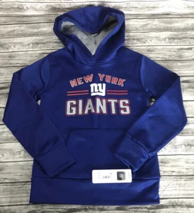 New With Tags! NFL New York Giants Fleece Hoodie Girls’ Extra Small - Picture 1 of 2