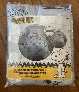 *NIB* Peanuts Snoopy Kids Reversible Twin Full COMFORTER Polyester - Picture 1 of 7