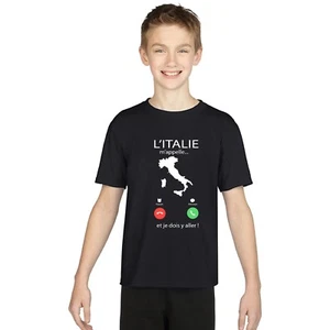 T-shirt ENFANT GARÇON L'ITALIE M'APPELLE... - Picture 1 of 4