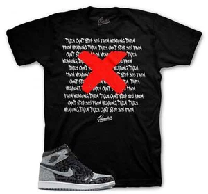 Shirt To Match Jordan 1 Rebellionaire AJ1 - verbotenes Sneaker-T-Shirt - Bild 1 von 3