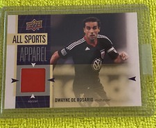 2011 Upper Deck World of Sports All-Sport Apparel Dwayne De Rosario #AS-DD