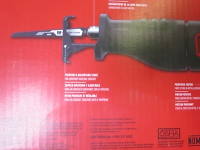 CRAFTSMAN Reciprocating Saw, 7.5 Amp, 3200 RPM, Corded (CMES300) Comfort Durable - Image 1 of 4