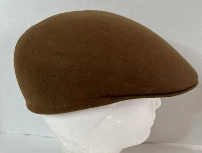 Kangol VTG Carrimac Hat Mocha Brown  Wool Newsboy Cabbie Great Britain Medium - Image 1 of 4