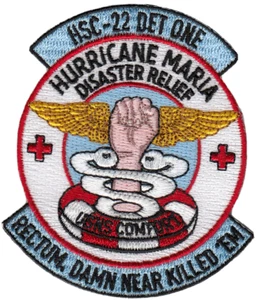 HSC-22 DET ONE HURRICANE MARIA PARCHE DE SOCORRO EN DESASTRES - Imagen 1 de 1