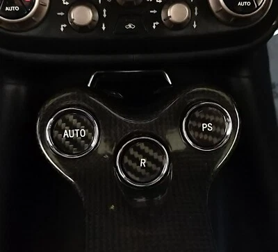 Fits Ferrari California 09-14 F1 Gear Button in Black Carbon Fiber Kit - Image 1 of 4