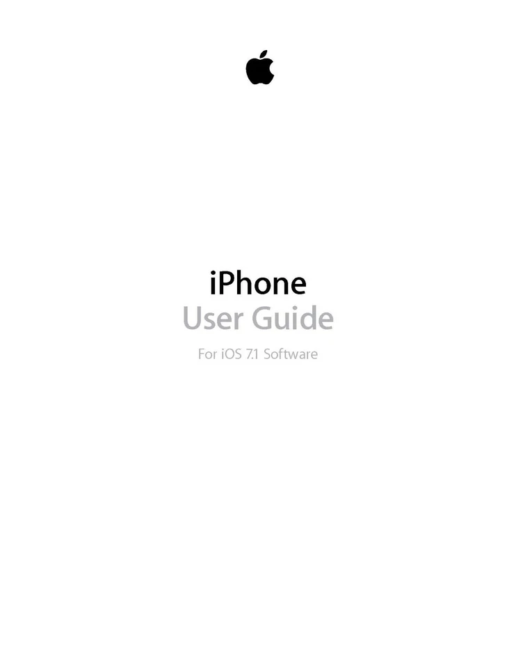 APPLE IPHONE 7 IOS 7 PRINTED INSTRUCTION MANUAL USER GUIDE 162 PAGES A4 - Image 1 of 1