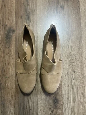 Zapatos Eileen Fisher, Para Mujer Talla 8, Marrón Tostado Racimo Botas de Cuero Entrecruzadas Foto 1 de 4
