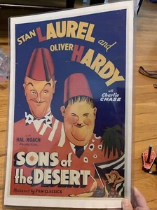 SONS OF THE DESERT Movie POSTER 27 x 40 Stan Laurel, Oliver Hardy, A - Picture 1 of 2
