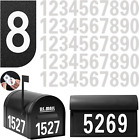 50 Pcs Reflective Mailbox Numbers Sticker - (5 Sets,0-9) Modern Numbers Decal Wa