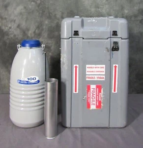 Taylor Wharton CX100 4.1-Liter LN2 Cryogenic Vessel Dewar with Cryo Shipper - Picture 1 of 7