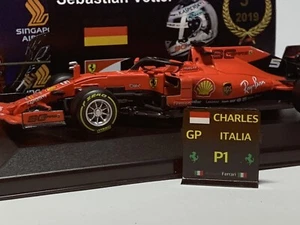 Pitboard 1:43 (Pizarra F1) / Charles Leclerc (Ferrari) 2019 / P1 GP Italia - Imagen 1 de 3