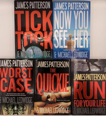 Lot of Five Hardcover Books by James Patterson and Michael Ledwidge, B119 - Image 1 of 4