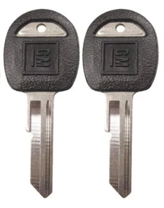 2 NEW GM Logo OEM Door Trunk "D" Key Blank Uncut 593719 B51P 20373651, Free ship - Picture 1 of 2