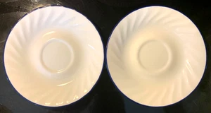 Corelle by Corning Blue Velvet Saucers 6" Set Of 2 - Picture 1 of 2