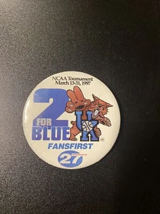 Vintage Kentucky Wildcats Basketball UK 1997 NCAA National Champions Button Pin - Picture 1 of 2