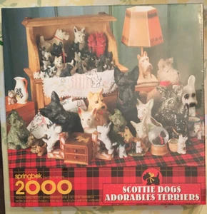 SPRINGBOK SCOTTIE DOGS ADORABLES TERRIERS 2000 PIECE PUZZLE 34" X 42 1/2" - Picture 1 of 6