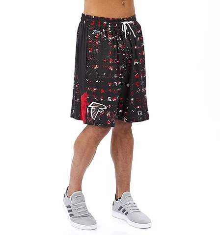 Zubaz NFL Men's Atlanta Falcons Color Grid Shorts Cover