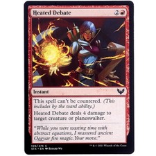 Heated Debate - Foil M/NM Red Instant Common TCG MTG Strixhaven: School of Mages