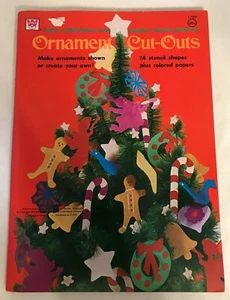 1972 Christmas Ornament Cut outs Whitman children's activity book unused vtg - Picture 1 of 8