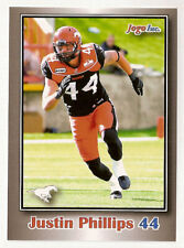 Justin Phillips 2012 Jogo CFL card #190 Calgary Stampeders Wilfrid Laurier Hawks