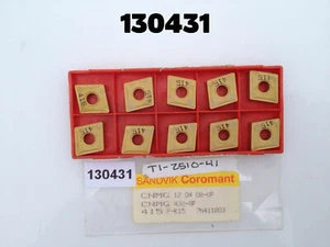 CNMG 432 QF415 p-k15 New Full Package of 10 Sandvik Tungsten Carbide Inserts - Picture 1 of 3