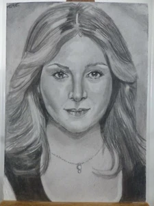 Original ACEO Sketch by Marcia Dye - NCIS - Caitlin Todd - Sasha Alexander - Picture 1 of 3