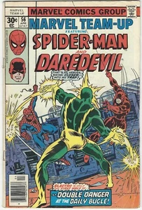 MARVEL TEAM-UP 56 April 1977 02147 starring SPIDER-MAN and DAREDEVIL - Picture 1 of 1