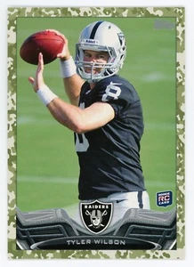 2013 Topps Tyler Wilson Rookie RC Camo Camouflage #332 #/399 Raiders - Picture 1 of 1