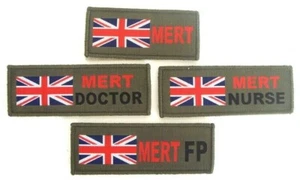 MERT AFGHANISTAN TRF BADGES DOCTOR NURSE RAF REGIMENT FP UK DZ MTP - Picture 1 of 6