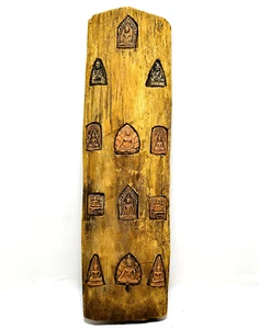 RARE Antique Tibetan Buddhist TSA TSA Wooden Prayer Shrine Nepal PROVENANCE 18" - Picture 1 of 11