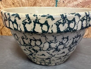 Roseville Spongeware Bowl - Bild 1 von 3