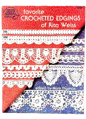 Folleto artesanal Stitchery vintage 1985 ASN ganchillo bordes de ganchillo favoritos Foto 1 de 4