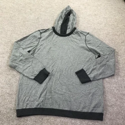 Moletom com capuz carbon2cobalto masculino grande cinza algodão cashmere malha pulôver - Imagem 1 de 4