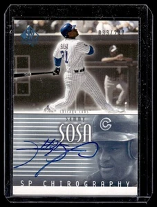 2002 SP Authentic Chirography Sammy Sosa Auto 033/247 Chicago Cubs #SS - Picture 1 of 2