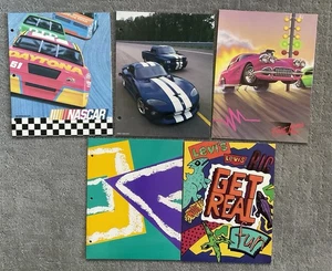 Fünf Vintage Two Pocket Portfolios - Nascar, Viper, Hot Rd, Levis, Color Line - Bild 1 von 3