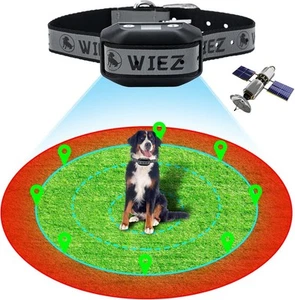WIEZ GPS Wireless (LED-Display) Haustier Elektronischer Zaun Hundehalsband (BRANDNEU) - Bild 1 von 7