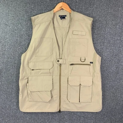 5.11 Tactical Vest Men Extra Large Beige Pockets Carry Security - Image 1 of 4