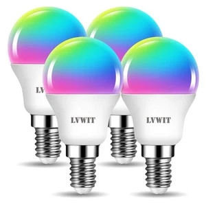 LVWIT E14 Dimmable Smart LED Bulb, Golf Ball Smart Bulb E14,470Lm, 4.9W  - Picture 1 of 7