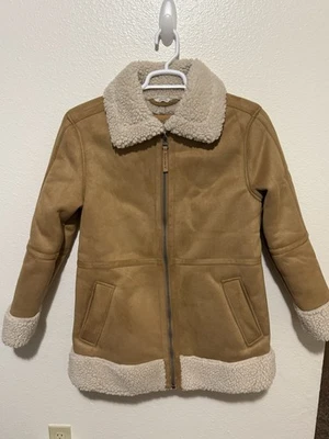 Chaqueta Bearpaw Mujer Imitación Gamuza Sherpa Piel de Oveja Forrada Vellón Tostado Talla Mediana Foto 1 de 4