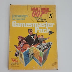 1983 Gamesmaster Pack James Bond 007 Victory Games Role Playing D&D - Picture 1 of 15