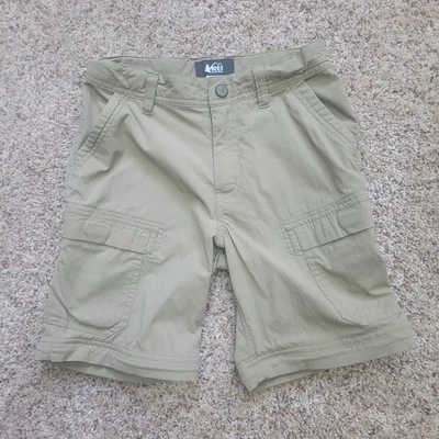 REI CO-OP Shorts Youth Boys 8 Small Brown/Tan Active Kids Pants Pull On Hiking - Image 1 of 4
